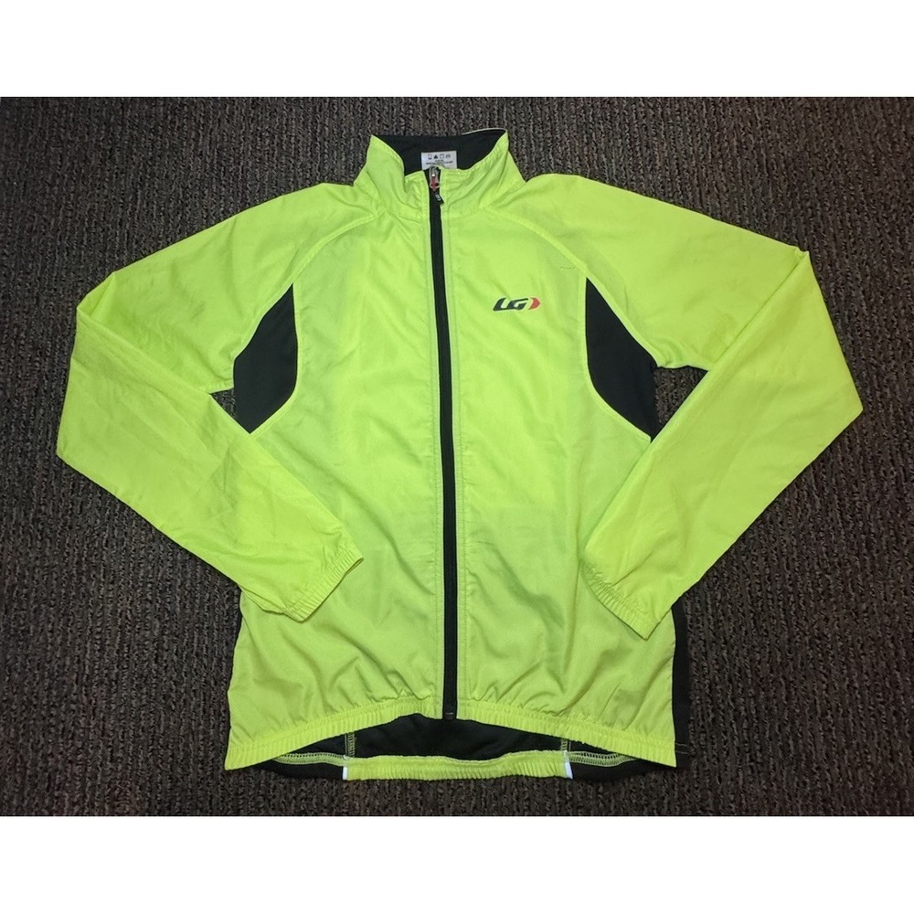 LG LouisGarneau Jacket Women's Medium Yellow Women Windbreaker Cycling Modesto 2
